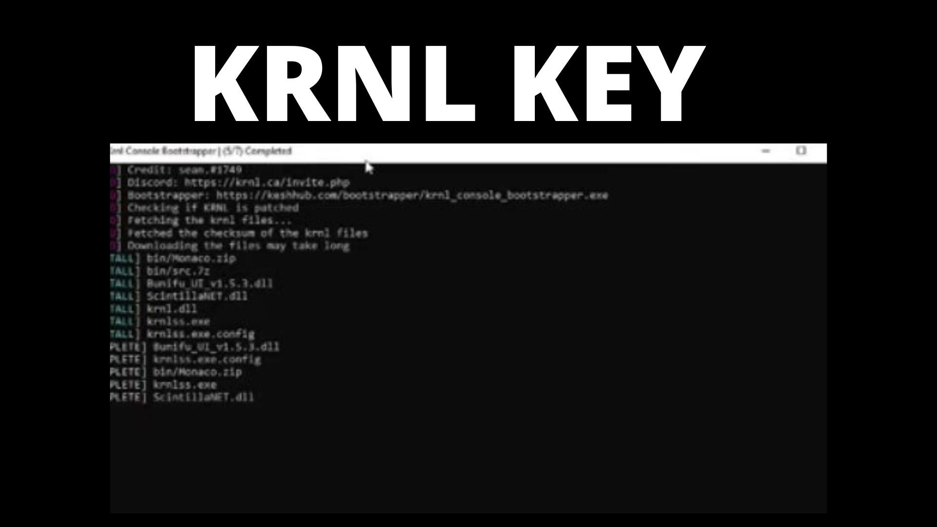 What is KRNL key?
